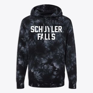 Schuyler Falls New York Classic Block Premium Tie-Dye Hoodie