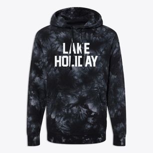 Lake Holiday Illinois Classic Block Premium Tie-Dye Hoodie