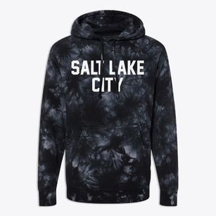 Salt Lake City Utah Classic Block Premium Tie-Dye Hoodie