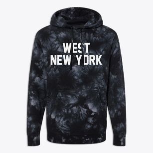West New York New Jersey Classic Block Premium Tie-Dye Hoodie