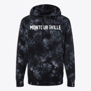 Montoursville Pennsylvania Classic Block Premium Tie-Dye Hoodie