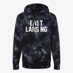 East Lansing Michigan Classic Block Premium Tie-Dye Hoodie