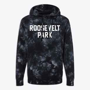 Roosevelt Park Michigan Classic Block Premium Tie-Dye Hoodie