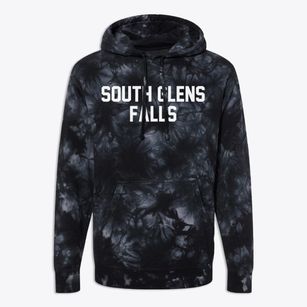 South Glens Falls New York Classic Block Premium Tie-Dye Hoodie