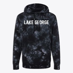 Lake George New York Classic Block Premium Tie-Dye Hoodie