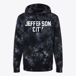 Jefferson City Missouri Classic Block Premium Tie-Dye Hoodie