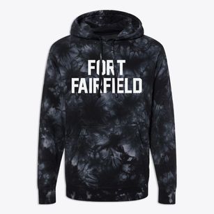 Fort Fairfield Maine Classic Block Premium Tie-Dye Hoodie
