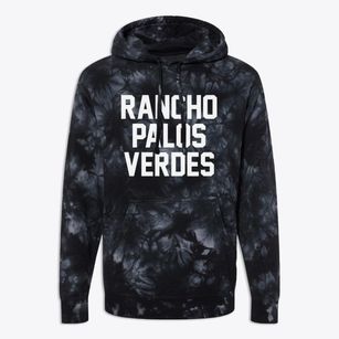Rancho Palos Verdes California Classic Block Premium Tie-Dye Hoodie