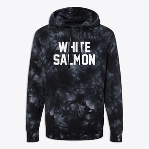 White Salmon Washington Classic Block Premium Tie-Dye Hoodie