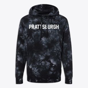 Prattsburgh New York Classic Block Premium Tie-Dye Hoodie