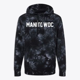 Manitowoc Wisconsin Classic Block Premium Tie-Dye Hoodie