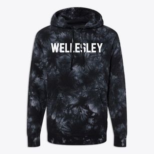 Wellesley Massachusetts Classic Block Premium Tie-Dye Hoodie