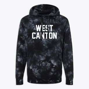 West Canton North Carolina Classic Block Premium Tie-Dye Hoodie
