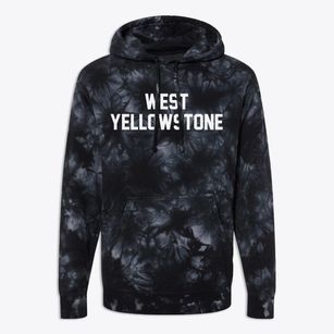West Yellowstone Montana Classic Block Premium Tie-Dye Hoodie