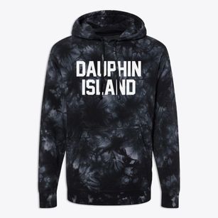 Dauphin Island Alabama Classic Block Premium Tie-Dye Hoodie