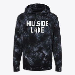Hillside Lake New York Classic Block Premium Tie-Dye Hoodie