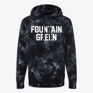 Fountain Green Utah Classic Block Premium Tie-Dye Hoodie