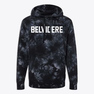 Belvidere Illinois Classic Block Premium Tie-Dye Hoodie