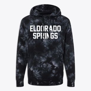 Eldorado Springs Colorado Classic Block Premium Tie-Dye Hoodie