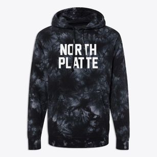 North Platte Nebraska Classic Block Premium Tie-Dye Hoodie