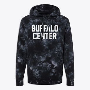 Buffalo Center Iowa Classic Block Premium Tie-Dye Hoodie