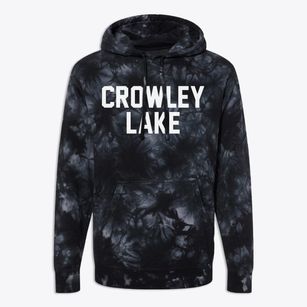 Crowley Lake California Classic Block Premium Tie-Dye Hoodie