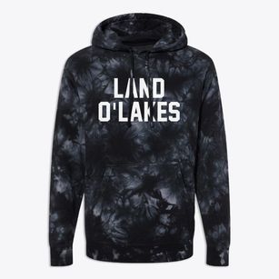 Land O'lakes Wisconsin Classic Block Premium Tie-Dye Hoodie