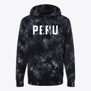 Peru Massachusetts Classic Block Premium Tie-Dye Hoodie