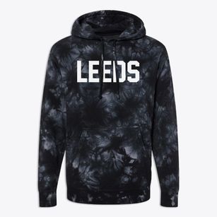 Leeds Wisconsin Classic Block Premium Tie-Dye Hoodie