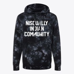 Nisqually Indian Community Washington Classic Block Premium Tie-Dye Hoodie