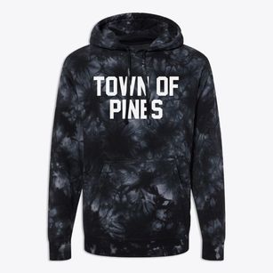 Town Of Pines Indiana Classic Block Premium Tie-Dye Hoodie