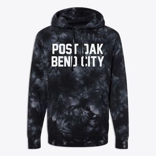 Post Oak Bend City Texas Classic Block Premium Tie-Dye Hoodie