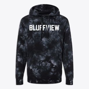 Bluffview Wisconsin Classic Block Premium Tie-Dye Hoodie