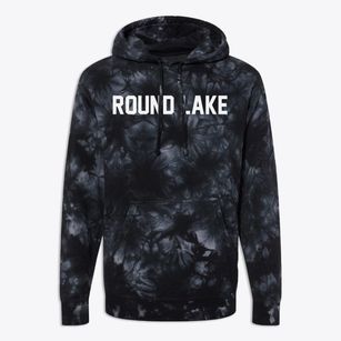 Round Lake New York Classic Block Premium Tie-Dye Hoodie