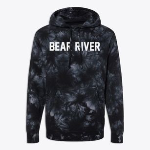 Bear River Wyoming Classic Block Premium Tie-Dye Hoodie
