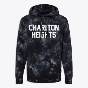 Charlton Heights West Virginia Classic Block Premium Tie-Dye Hoodie