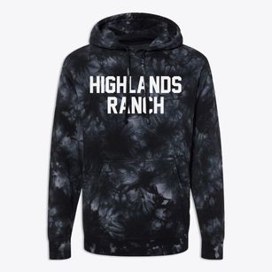 Highlands Ranch Colorado Classic Block Premium Tie-Dye Hoodie