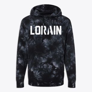 Lorain Wisconsin Classic Block Premium Tie-Dye Hoodie