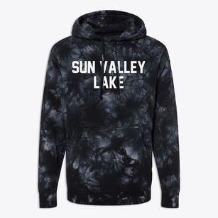 Sun Valley Lake Iowa Classic Block Premium Tie-Dye Hoodie