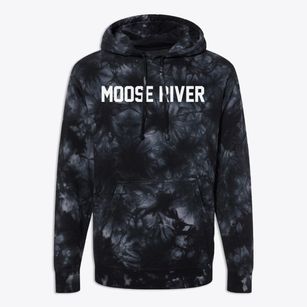 Moose River Maine Classic Block Premium Tie-Dye Hoodie