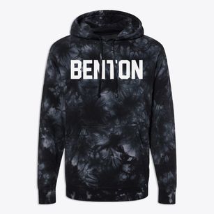 Benton Iowa Classic Block Premium Tie-Dye Hoodie