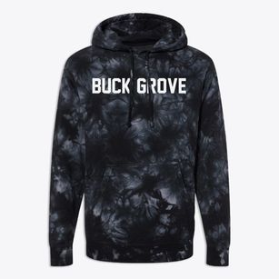 Buck Grove Iowa Classic Block Premium Tie-Dye Hoodie