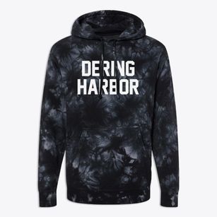 Dering Harbor New York Classic Block Premium Tie-Dye Hoodie