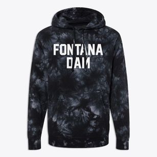 Fontana Dam North Carolina Classic Block Premium Tie-Dye Hoodie