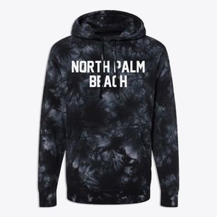 North Palm Beach Florida Classic Block Premium Tie-Dye Hoodie