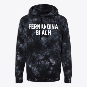 Fernandina Beach Florida Classic Block Premium Tie-Dye Hoodie