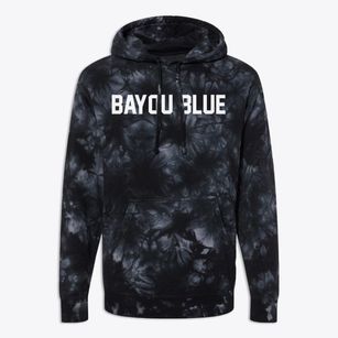 Bayou Blue Louisiana Classic Block Premium Tie-Dye Hoodie