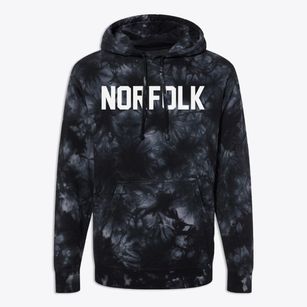 Norfolk Massachusetts Classic Block Premium Tie-Dye Hoodie
