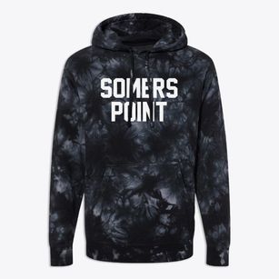 Somers Point New Jersey Classic Block Premium Tie-Dye Hoodie