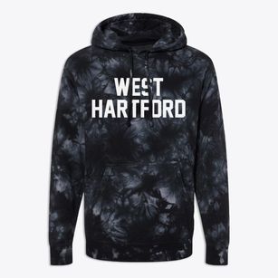 West Hartford Connecticut Classic Block Premium Tie-Dye Hoodie